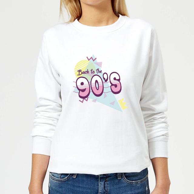 Back To The 90's Women's Sweatshirt - White - M - Weiß on Productcaster.