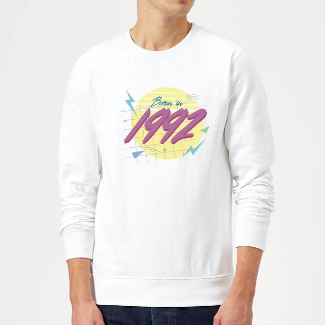 Born In 1992 Sweatshirt - White - XXL - Weiß on Productcaster.