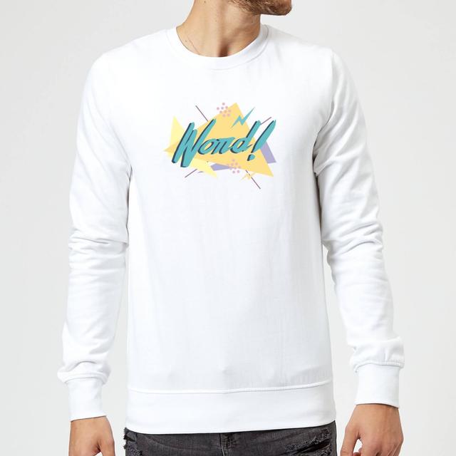 Word! Sweatshirt - White - L - White on Productcaster.