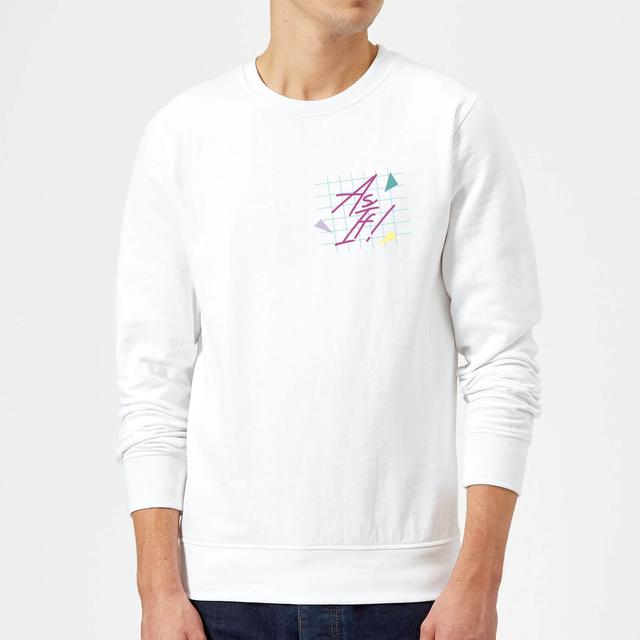 As If! Pocket Print Sweatshirt - White - XXL - Weiß on Productcaster.