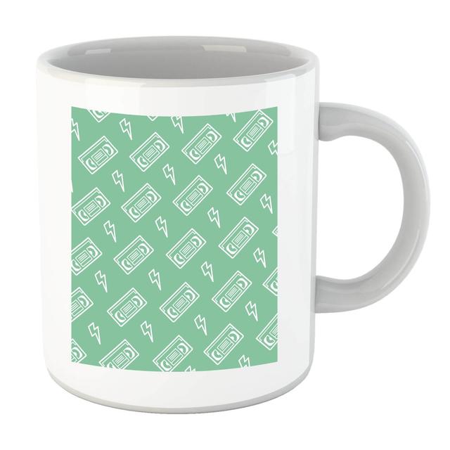 VHS Tape Pattern Green Mug on Productcaster.