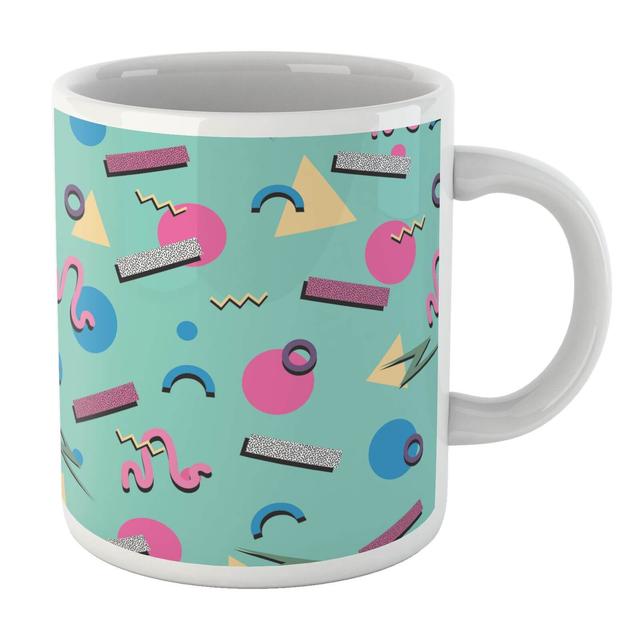 90's Funky Pattern White Mug Mug on Productcaster.