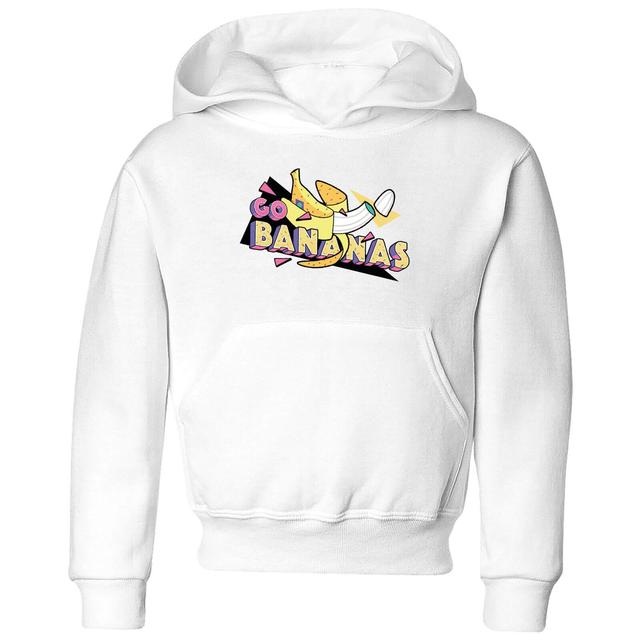 Go Bananas Kids' Hoodie - White - 11-12 Jahre - Weiß on Productcaster.