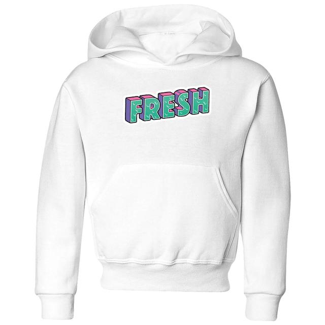 Fresh Kids' Hoodie - White - 7-8 Jahre - Weiß on Productcaster.