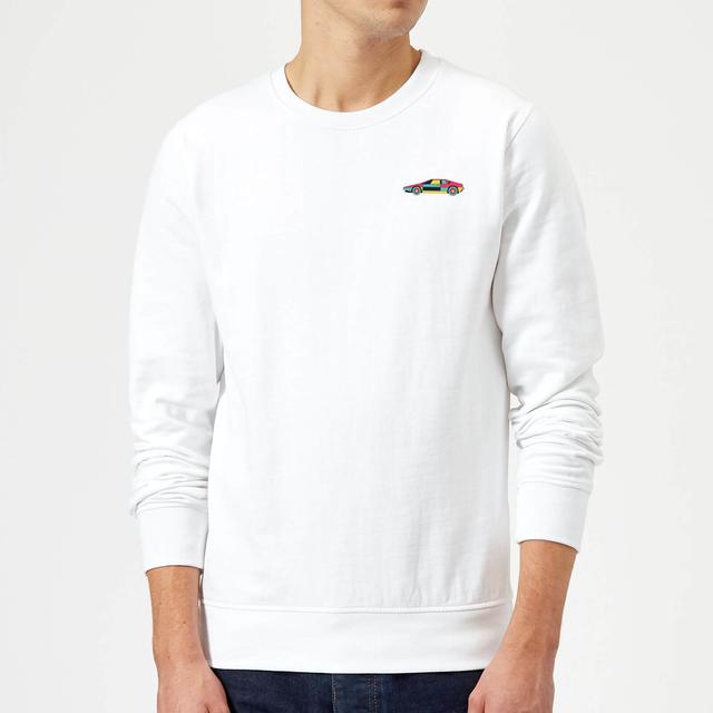 Small Car Sweatshirt - White - XXL - Weiß on Productcaster.