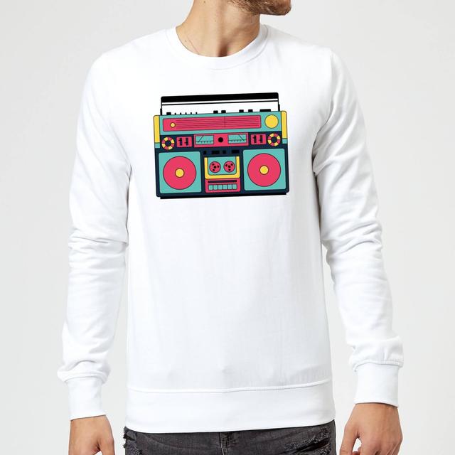 Colourful Boombox Sweatshirt - White - L - Weiß on Productcaster.