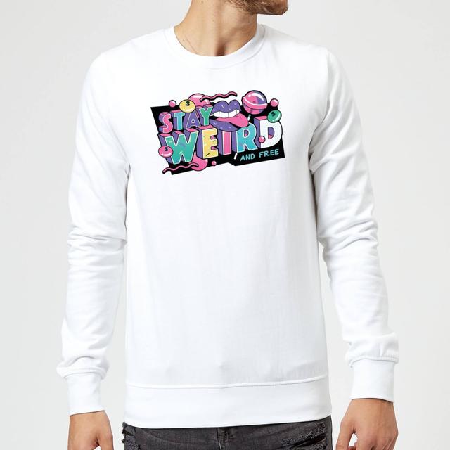 Stay Weird Sweatshirt - White - M - Weiß on Productcaster.