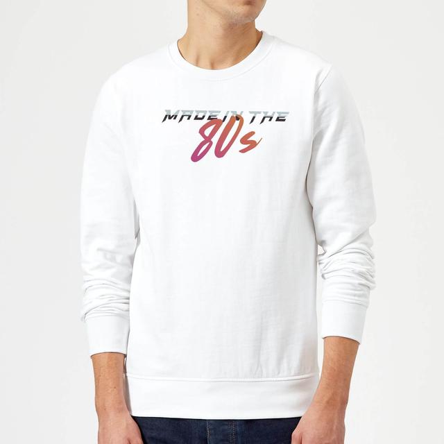 Made In The 80s Gradient Sweatshirt - White - L - Weiß on Productcaster.