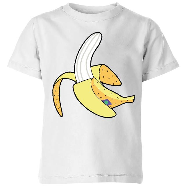 Banana Kids' T-Shirt - White - 3-4 Jahre on Productcaster.