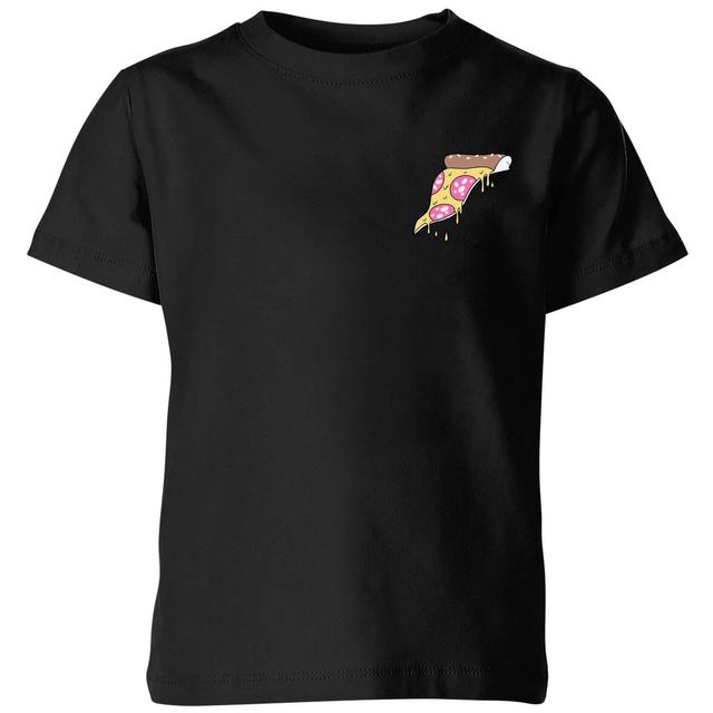 Small Dripping Pizza Kids' T-Shirt - Black - 5-6 Jahre - Schwarz on Productcaster.