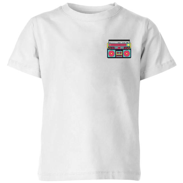 Small Boombox Kids' T-Shirt - White - 3-4 Jahre - Weiß on Productcaster.