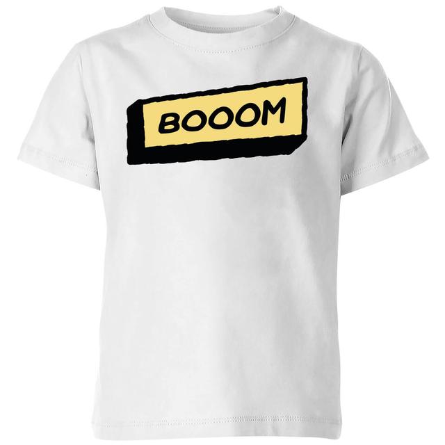 Booom Kids' T-Shirt - White - 5-6 Jahre - Weiß on Productcaster.