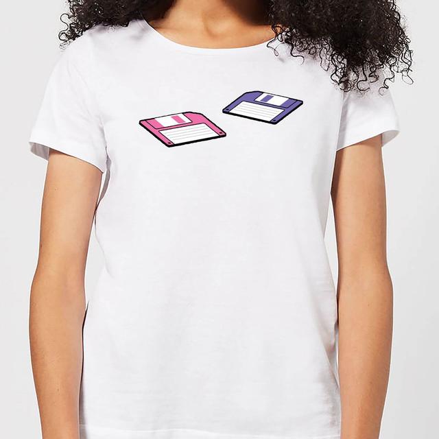 Floppy Disks Women's T-Shirt - White - XXL - Weiß on Productcaster.