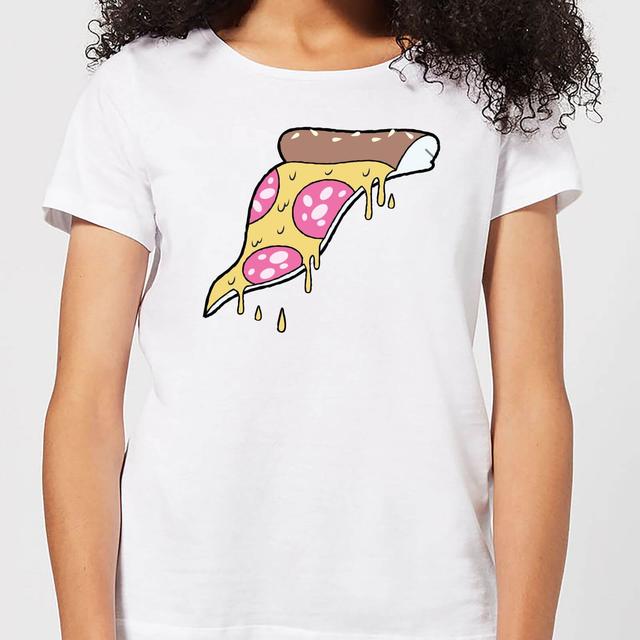 Dripping Pizza Women's T-Shirt - White - M - Weiß on Productcaster.