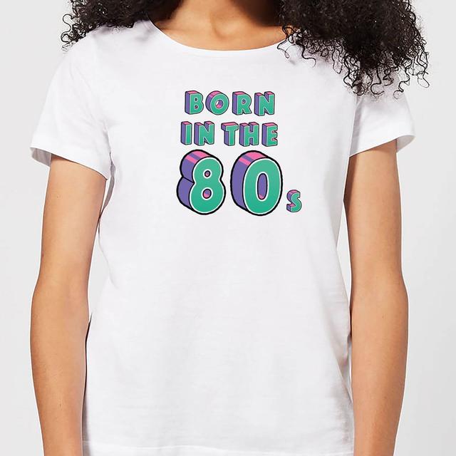 Born In The 80s Women's T-Shirt - White - L - Weiß on Productcaster.