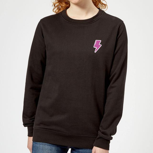 Small Lightning Bolt Women's Sweatshirt - Black - M - Schwarz on Productcaster.