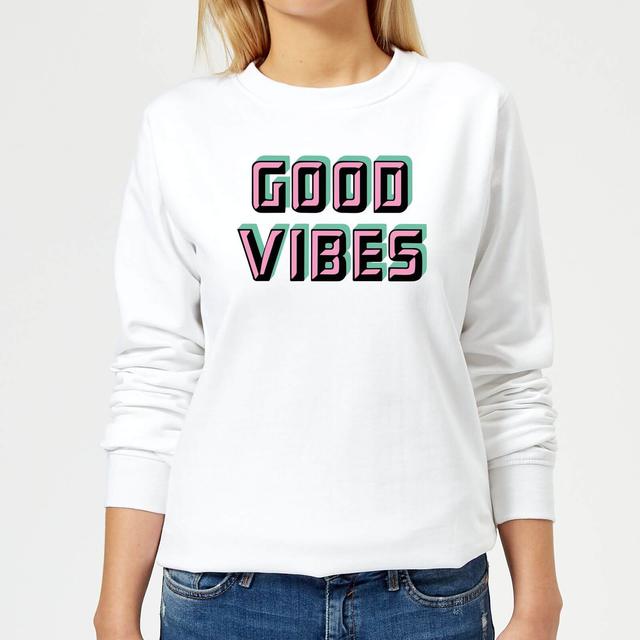 Good Vibes Women's Sweatshirt - White - S - Weiß on Productcaster.