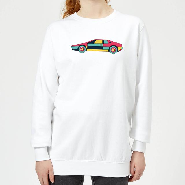 Classic Sports Car Women's Sweatshirt - White - M - Weiß on Productcaster.