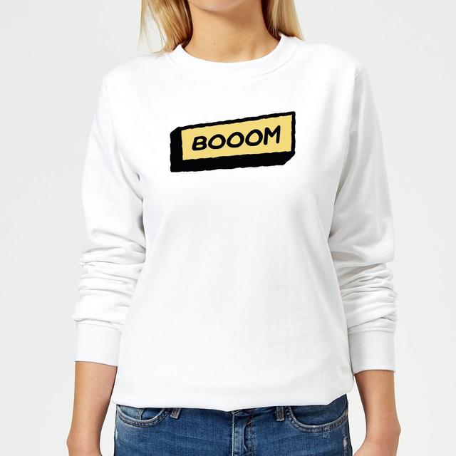 Booom Women's Sweatshirt - White - XS - Weiß on Productcaster.