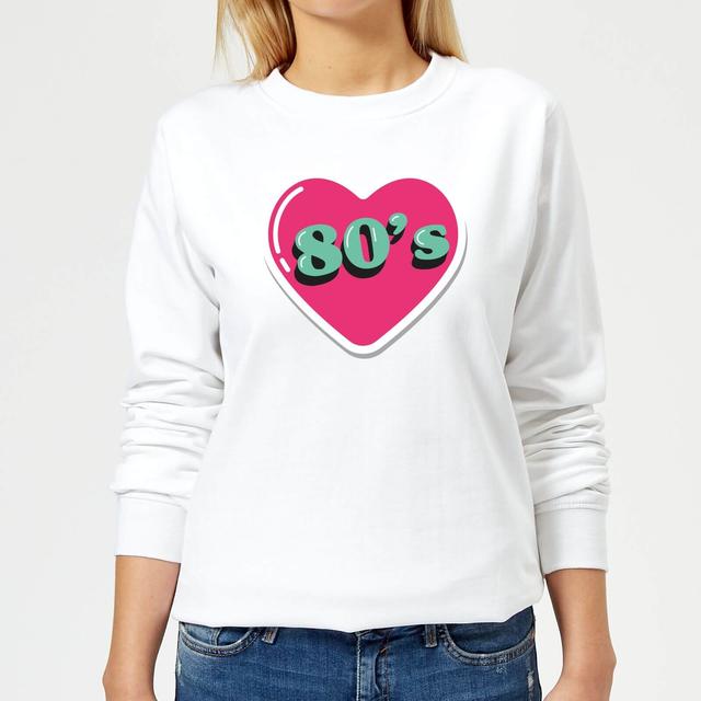 80s Love Women's Sweatshirt - White - XS - Weiß on Productcaster.