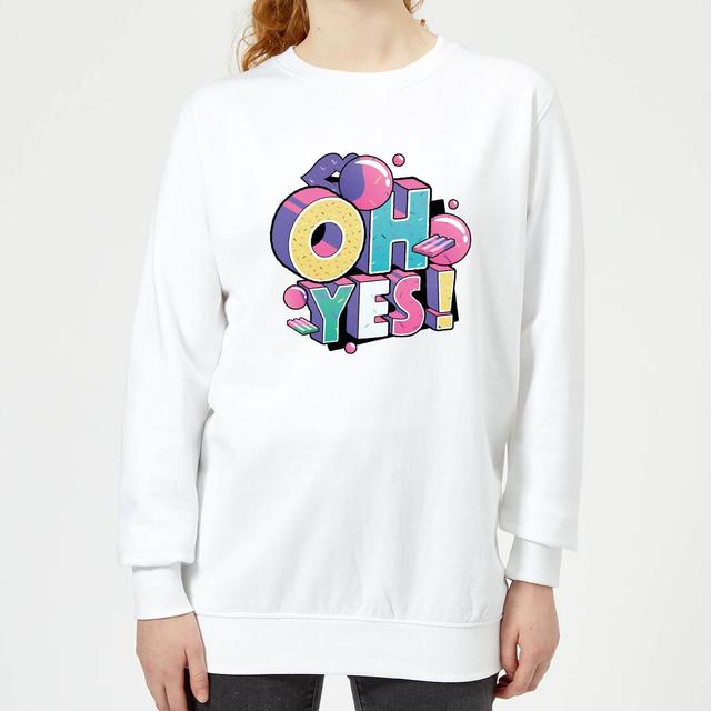 Oh Yes! Women's Sweatshirt - White - XS - White on Productcaster.