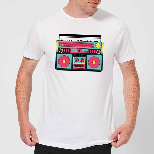 Colourful Boombox Men's T-Shirt - White - XL - Weiß on Productcaster.