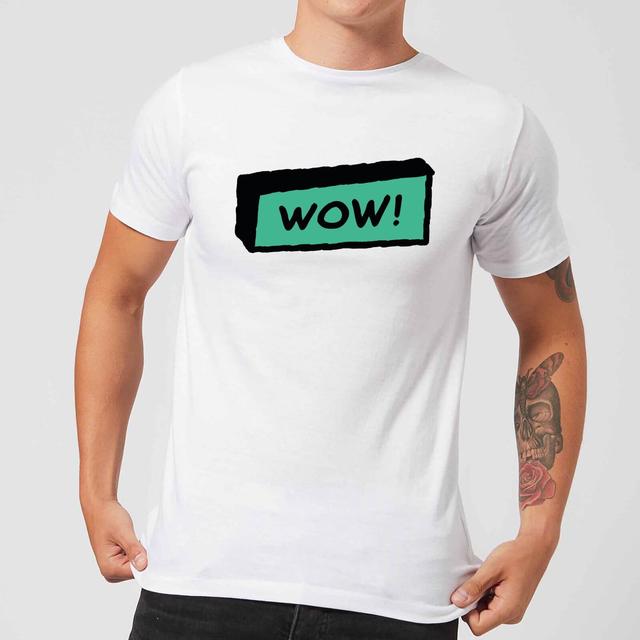 Wow! Men's T-Shirt - White - XXL - Weiß on Productcaster.