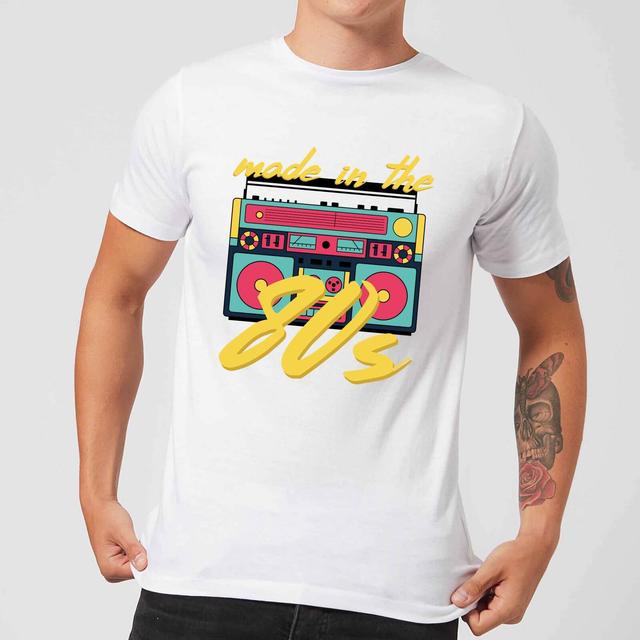 Made In The 80s Boombox Men's T-Shirt - White - XL - Weiß on Productcaster.