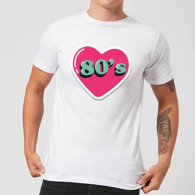 80s Love Men's T-Shirt - White - XXL - Weiß on Productcaster.