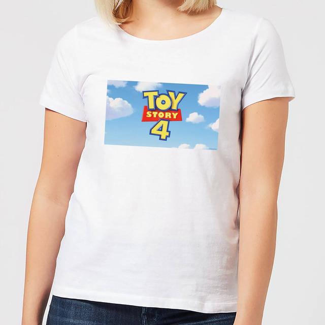 Toy Story 4 Clouds Logo Women's T-Shirt - White - XL on Productcaster.