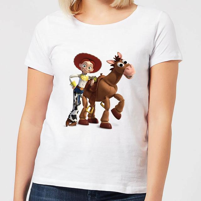 Camiseta Jessie And Bullseye para mujer de Toy Story 4 - Blanco - L on Productcaster.