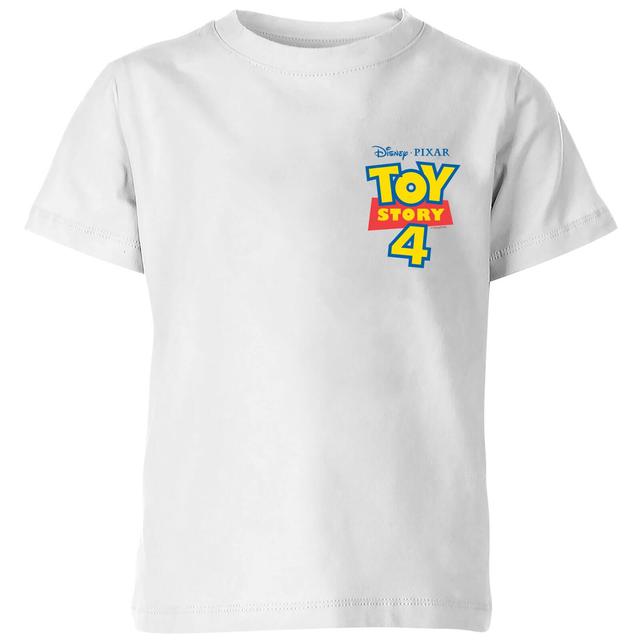 Toy Story 4 Pocket Logo Kids' T-Shirt - White - 11-12 Years on Productcaster.