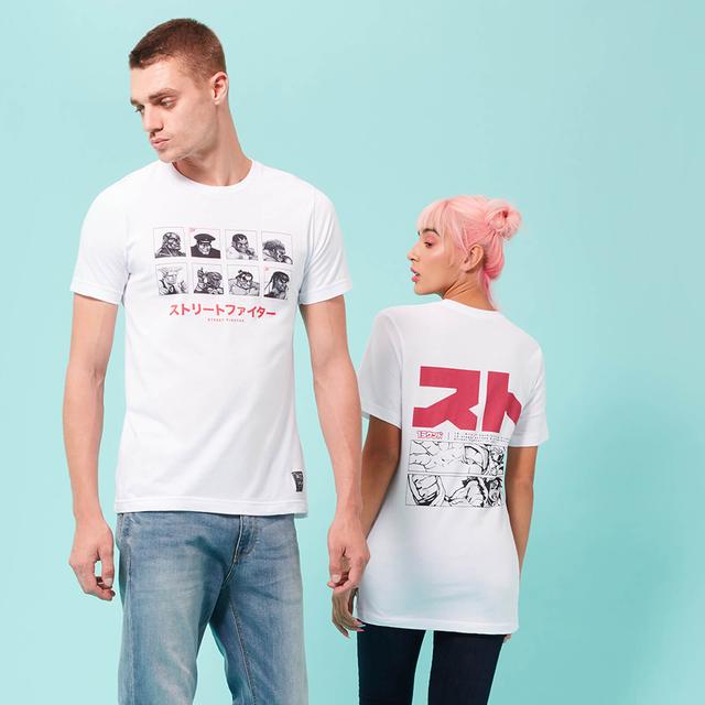 Street Fighter Arcade Vs. Unisex T-Shirt - White - S - Vit on Productcaster.