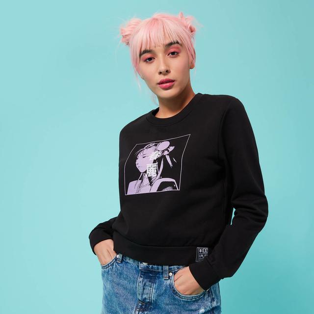 Street Fighter Arcade Chun-Li Women's Cropped Sweatshirt - Schwarz - XXL - Schwarz on Productcaster.