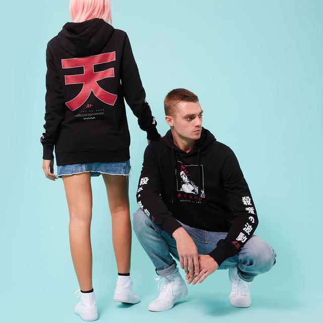 Street Fighter Arcade Akuma Unisex Hoodie - Black - M - Black on Productcaster.