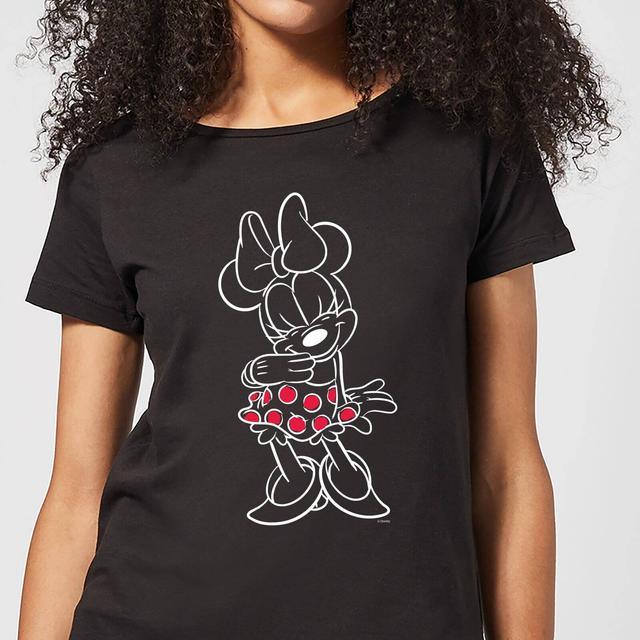 Camiseta para mujer Mini Mouse Line Art de Disney - Negro - XXL - Negro on Productcaster.