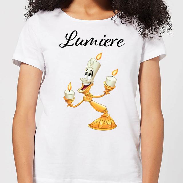 Camiseta Disney Beauty and The Beast Lumiere para mujer - Blanco - M on Productcaster.