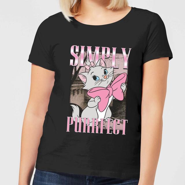 Camiseta para mujer Aristocats Simply Purrfect de Disney - Negro - XL on Productcaster.