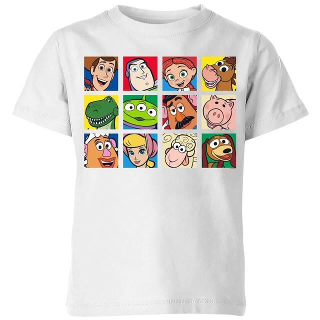 Camiseta para niños Toy Story Face Collage de Disney - Blanco - 7-8 años on Productcaster.