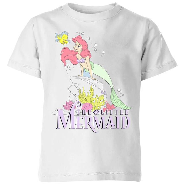 Disney Little Mermaid Kids' T-Shirt - White - 5-6 Years on Productcaster.