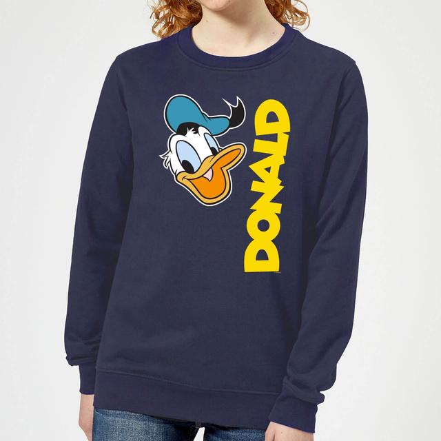 Disney Donald Duck Face Women's Sweatshirt - Navy - XXL on Productcaster.