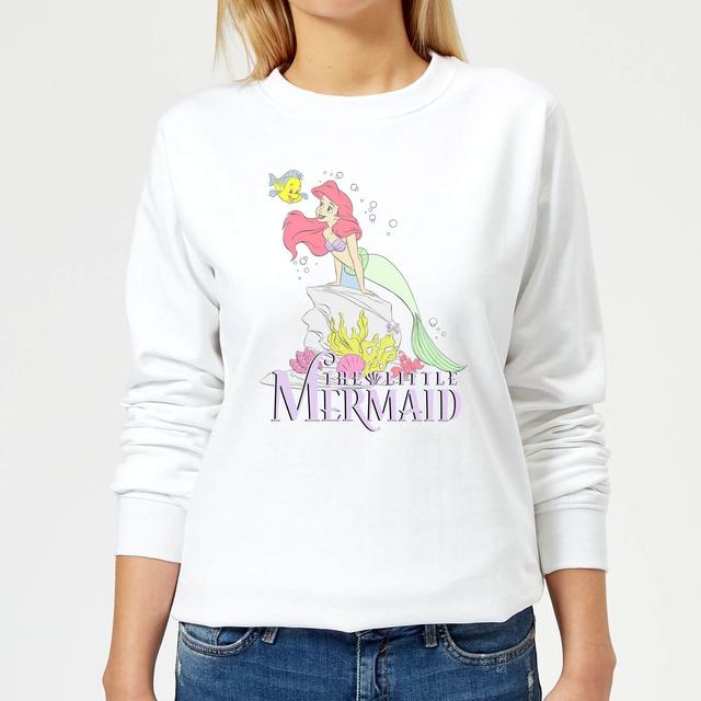 Disney Little Mermaid Women's Sweatshirt - White - L on Productcaster.