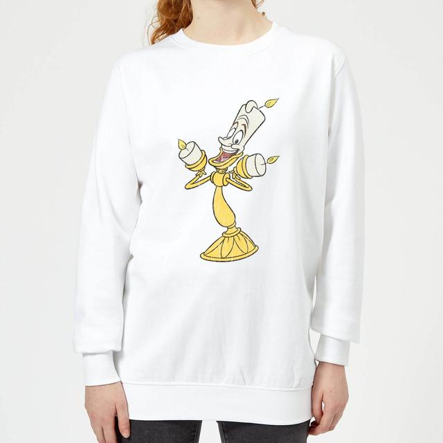 Sudadera para mujer Beauty and The Beast Lumiere Distressed de Disney - Blanco - XS - Blanco on Productcaster.