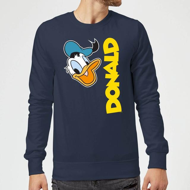 Sudadera con cara de pato Donald Disney - Azul marino - M on Productcaster.