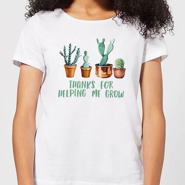 Thanks For Helping Me Grow Women's T-Shirt - White - S - Weiß on Productcaster.