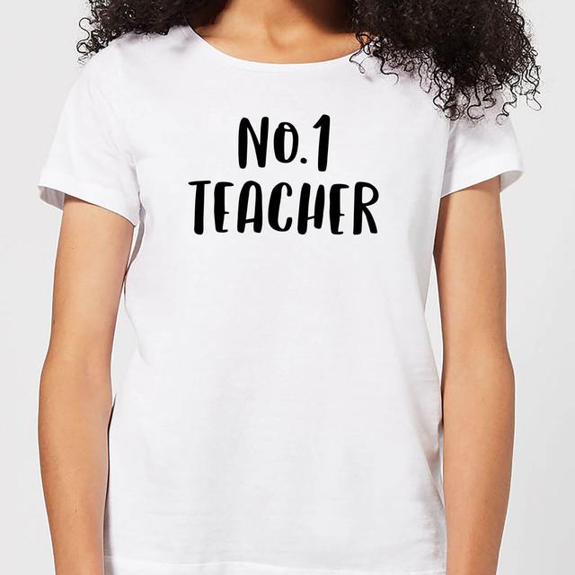 No.1 Teacher Women's T-Shirt - White - XL - White on Productcaster.