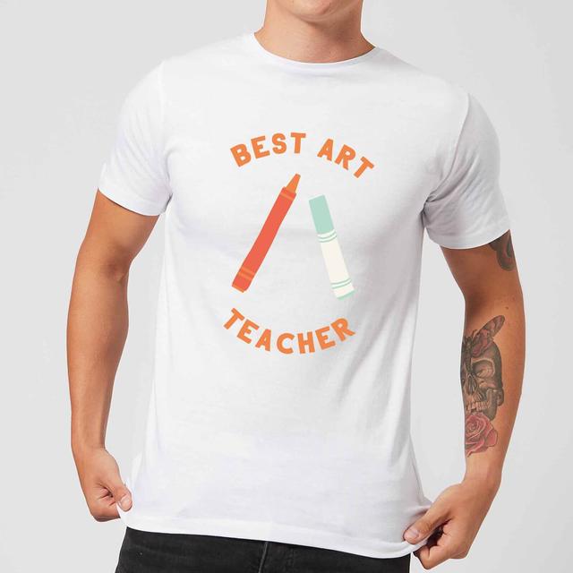 Best Art Teacher Men's T-Shirt - White - M - Weiß on Productcaster.