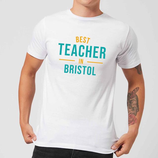 Best Teacher In Bristol Men's T-Shirt - White - L - Weiß on Productcaster.