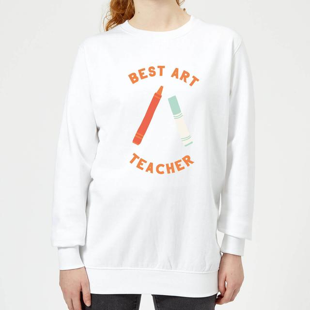 Best Art Teacher Women's Sweatshirt - White - S - White on Productcaster.