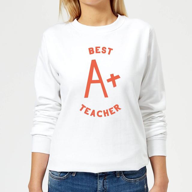 Best Teacher Women's Sweatshirt - White - L - Weiß on Productcaster.